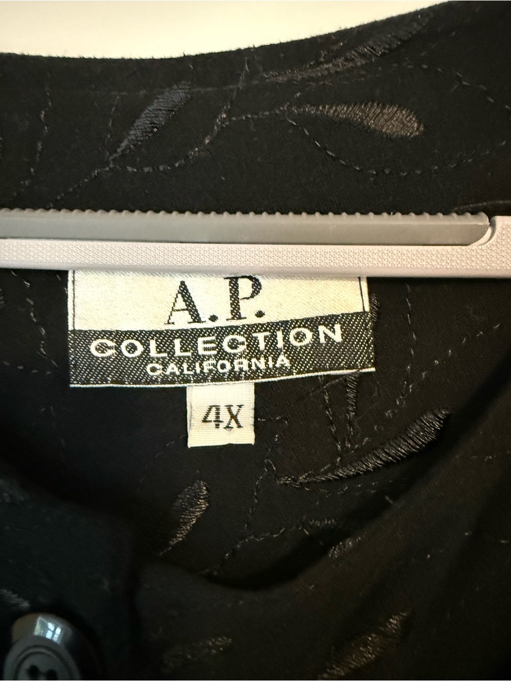 AP Collection Embroidered Button-Front Shacket - Picture 2 of 4